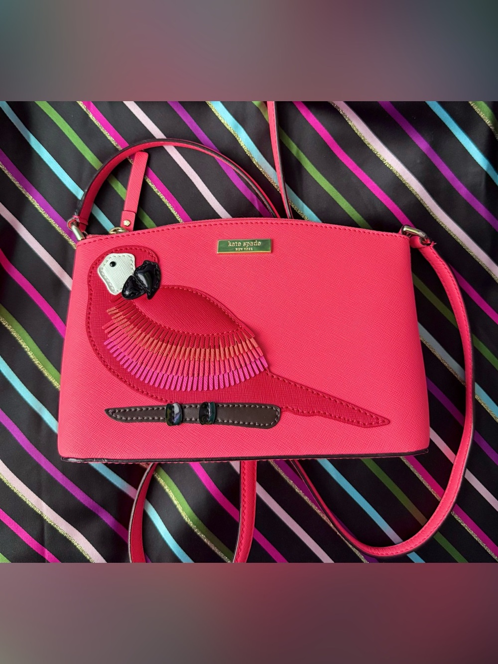 Kate Spade Talk The Talk Millie Parrot Crossbody Bag